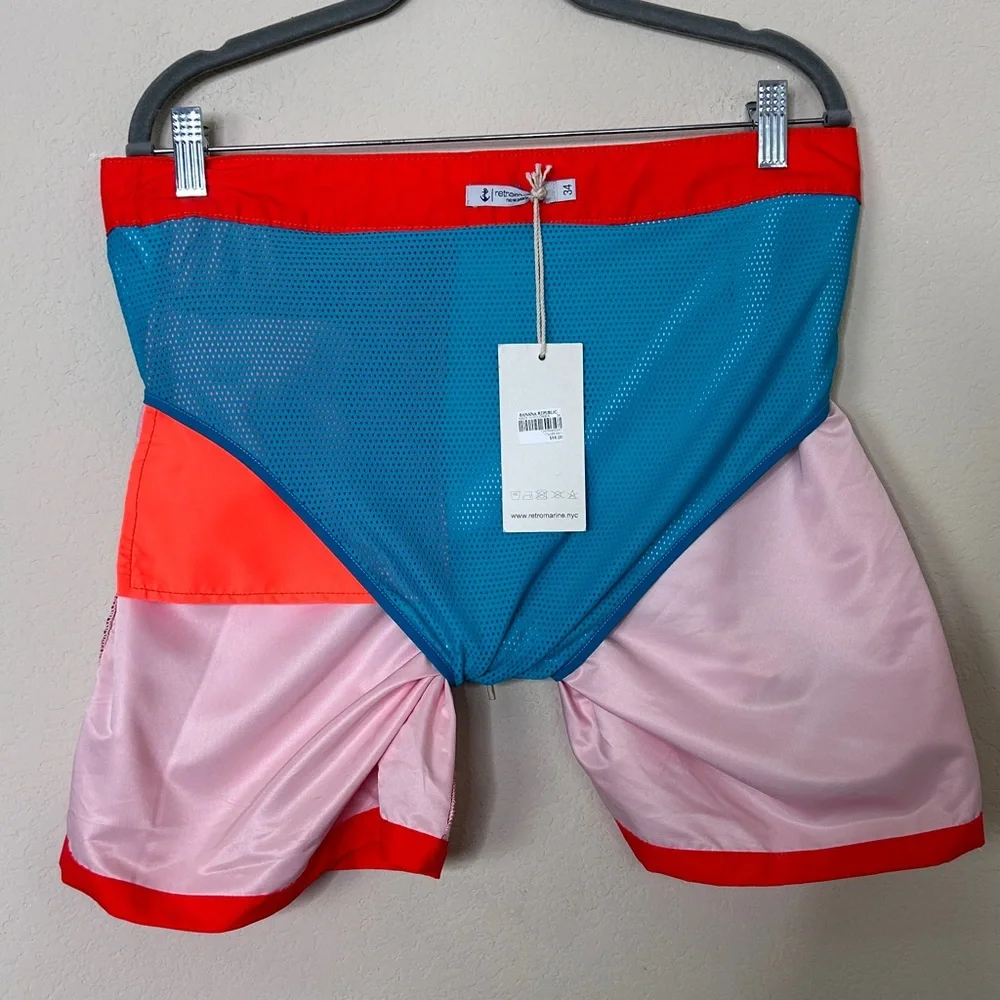 NWT - Retromarine Men’s lined swim trunks | Size 34 - Picture 7 of 8